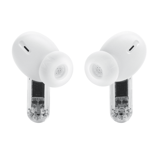 JBL Tune Beam 2 Ghost Edition - Ghost White - True Wireless Noise Cancelling Earbuds - Back